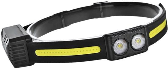 Lumivéra® LED Hoofdlamp – Oplaadbaar, Bewegingssensor, 550 Lumen (Rood Licht)