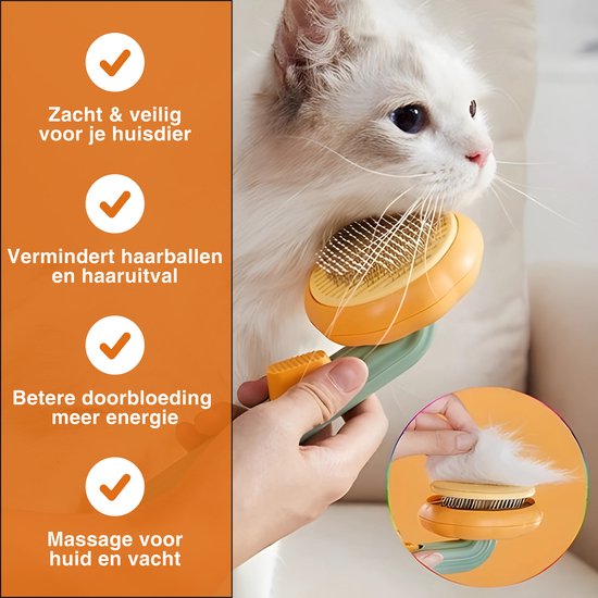 Lumivéra® Dierenborstel – Katten- & Hondenhaar Verwijderaar voor Lang- en Kortharig