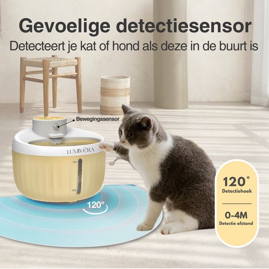 Lumivéra® Draadloze Drinkfontein voor Katten – Automatische Waterfontein