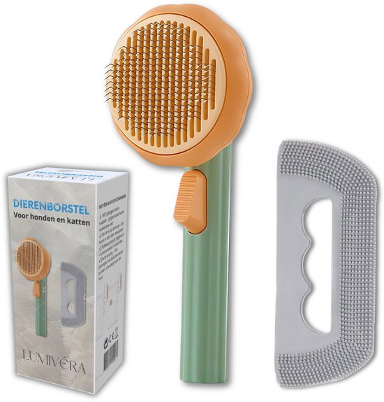 Lumivéra® Dierenborstel – Katten- & Hondenhaar Verwijderaar voor Lang- en Kortharig